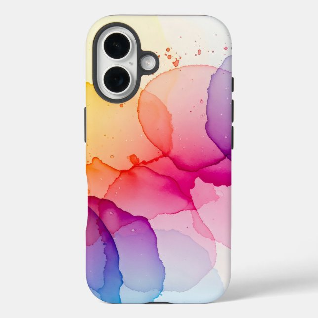 Coques Case-Mate iPhone Formes fluides rêvées avec texture aquarelle (Verso)