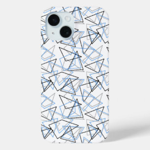 Coque Case-Mate iPhone Formes géométriques à la craie sur fond blanc