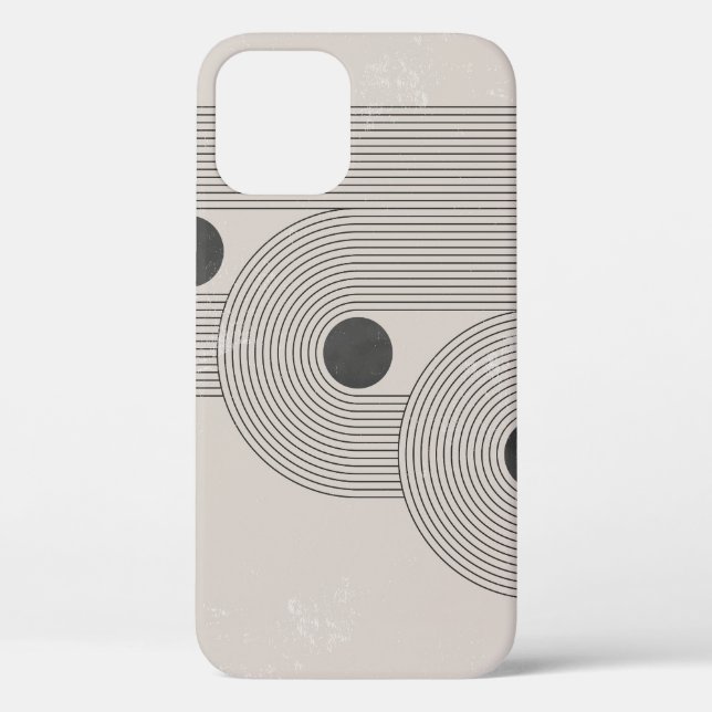 Coques Case-Mate iPhone formes géométriques Abstraites du milieu du siècle (Verso)