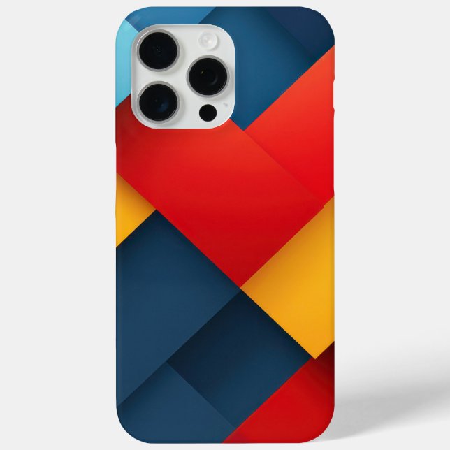 Coques Case-Mate iPhone Formes géométriques aux couleurs vives (Verso)