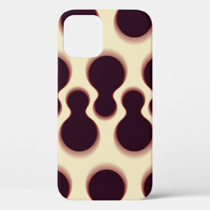 Case-Mate iPhone Case Formes globulaires épineuses, teintes marron motif