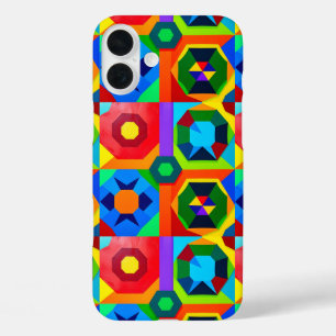 Coque Pour iPhone 16 Plus Formes multicolores 2
