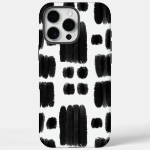 Coque iPhone 16 Pro Max Formes peintes en noir et blanc