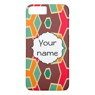 Coques Pour iPhone Formes tordues dans le rétro motif de couleurs