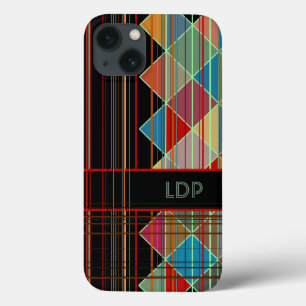 Case-Mate iPhone Case Formes triangulaires triangulaires avec initiales 