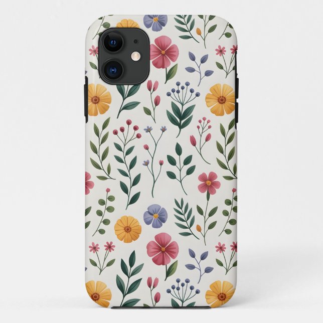 Coques Case-Mate iPhone Fougère à l'aquarelle douce  (Dos)