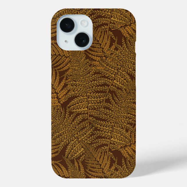 Coques Case-Mate iPhone Foule automnale sur brun (Verso)