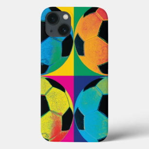 Etui iPhone Case-Mate Four Soccer Balls in Different Colors
