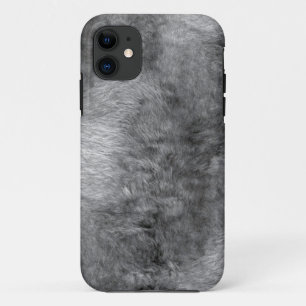 Coque iPhone 11 Fourrure d'argent