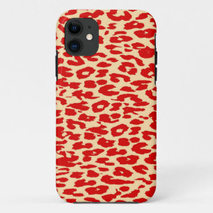 Coque Case-Mate Pour iPhone Fourrure Empreinte de léopard rouge
