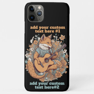 Case-Mate iPhone Case Fox jouant Guitare Fleur sauvage Cottagecore Custo