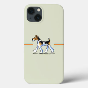Etui iPhone 13 Fox Terrier de fil dans le mouvement