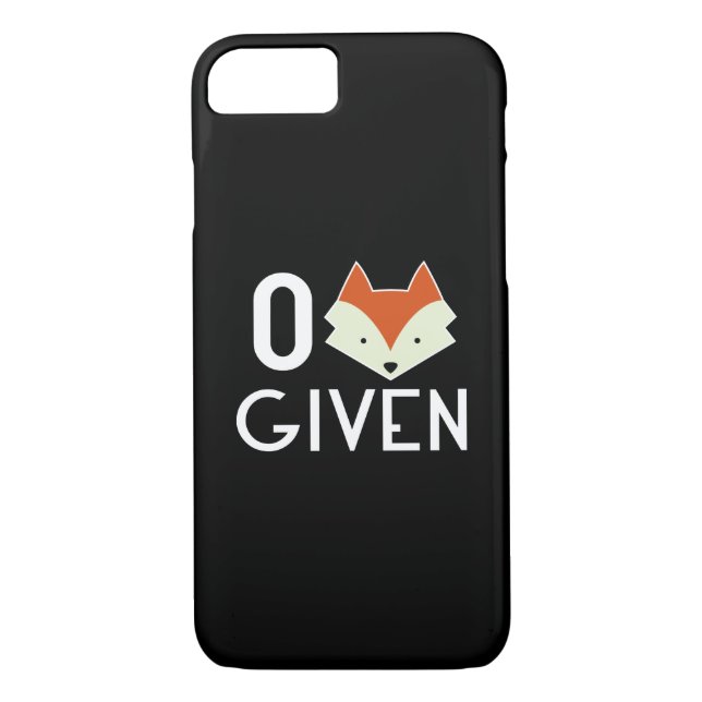 Coques Case-Mate iPhone Fox zéro donné (Dos)
