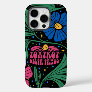 Coque iPhone 16 Pro Foxtrot Delta Tango Flower Boho