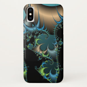 Case-Mate iPhone Case Fractage noir et bleu cool