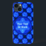 Coque Case-Mate iPhone Fractal Bluestar<br><div class="desc">Montre ta fierté juive. Une simple étoile fractale bleue de David. Ajoutez votre propre texte.</div>