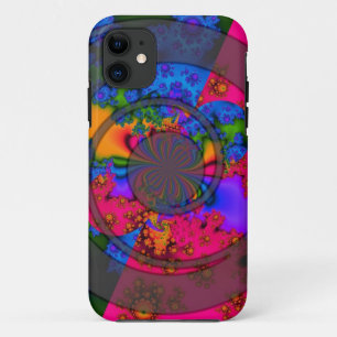 Coque Case-Mate iPhone fractale arc-en-ciel