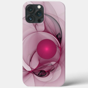Case-Mate iPhone Case Fractale balançante, Art abstrait moderne rose bai