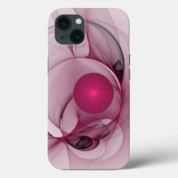 Fractale balançante, Art Abstrait Moderne Rose Ber