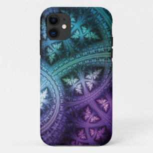 Coque Case-Mate Pour iPhone Fractale Frost d'arc-en-ciel