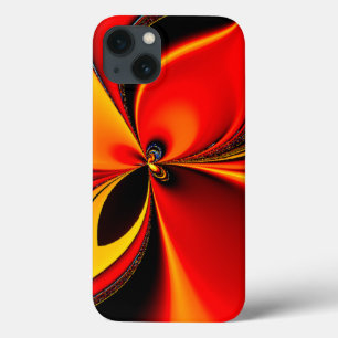 Case-Mate iPhone Case Fractale orange et noir