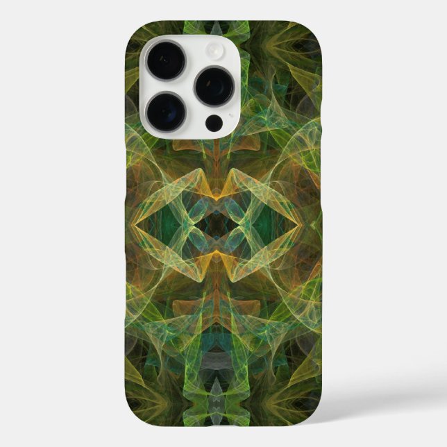 Coques Case-Mate iPhone Fractale verte-s'adapte à tous les cas (Verso)
