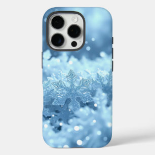 Coque iPhone 16 Pro fractales glacées