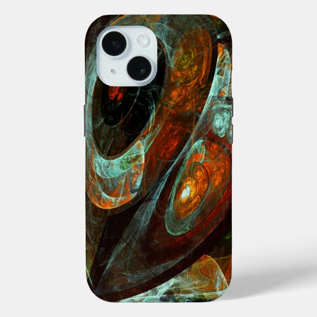 Coques Case-Mate iPhone Fractionner l'art Abstrait (Verso)