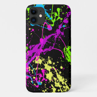 Case-Mate iPhone Case Fraîchement rétro Paint Splatter Neon 80s 90s