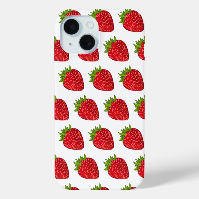 Coques Case-Mate iPhone Fraise (Verso)