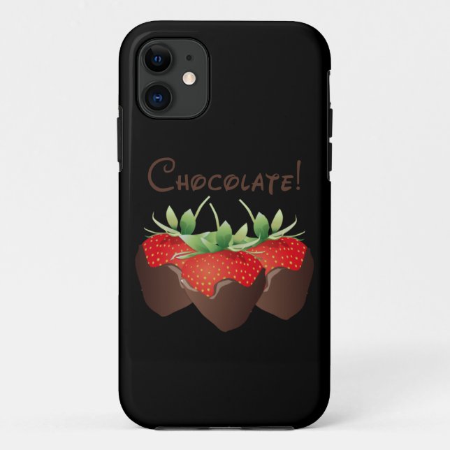 Coques Case-Mate iPhone Fraise de chocolat (Dos)
