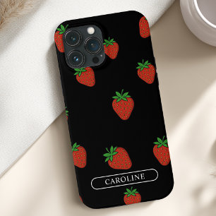 Case-Mate iPhone Case Fraise personnalisée Noire
