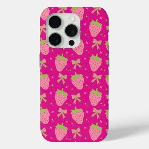 Coque Case-Mate iPhone Fraises et vaches roses et vertes