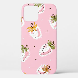 Case-Mate iPhone Case Fraises mignonnes vintage motif sans joint. Fruit 