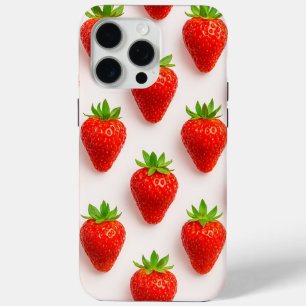 Coque Case-Mate iPhone Fraises rouges élégantes et modernes à l'aquarelle