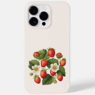 Coque Case-Mate iPhone Fraises sauvages Été Vibes Aquarelle