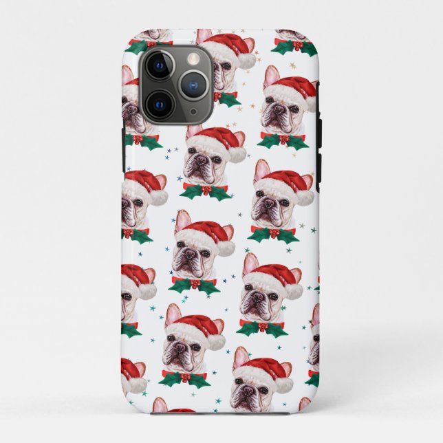 Coques Case-Mate iPhone Français Chien de Noël race Chien de Noël Motif (Dos)