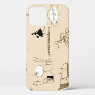 Case-Mate iPhone Case Français rose : Design Motif chic.