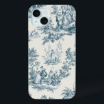 Coque Case-Mate iPhone Français toile de jouy sage vert élégant<br><div class="desc">Français toile de jouy sauge verte.</div>