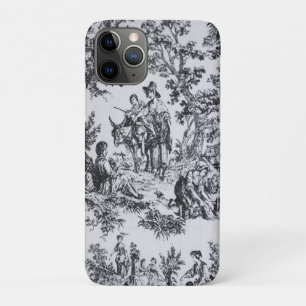 Case-Mate iPhone Case Française toile de jouy noir et blanc élégant