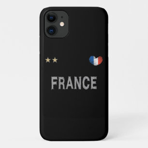 Case-Mate iPhone Case France Football Fan Chemise Coeur