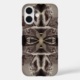 Coque Pour iPhone 16 France vintage Paris Cathédrale Notre-Dame penseur