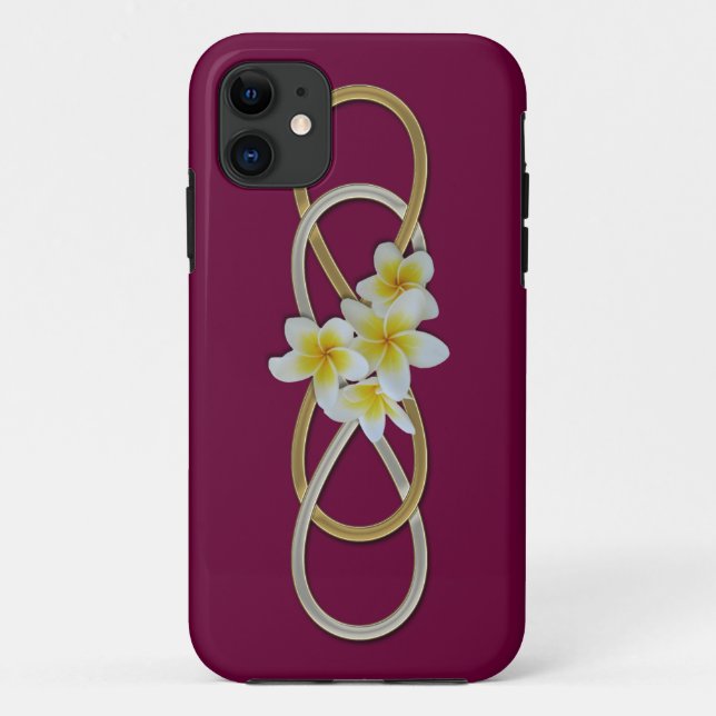 Coques Case-Mate iPhone Frangipani double infinité BiColor (Dos)