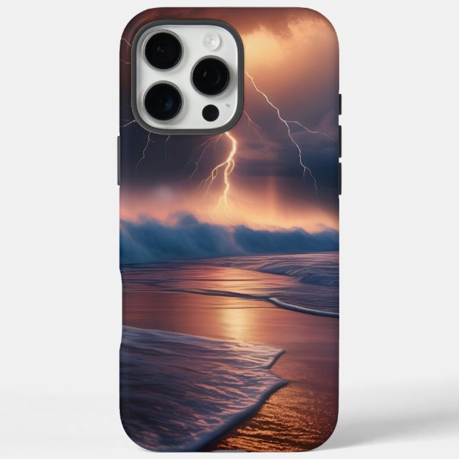 Coques Case-Mate iPhone Frappe de foudre plage deux (Verso)