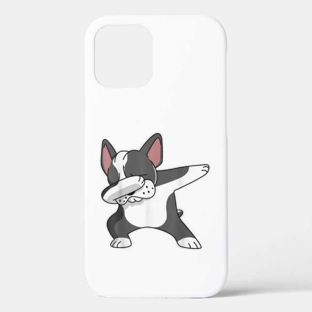 Coques Case-Mate iPhone French Buldog Dabbing Dance Pour Chien Maman Amour (Verso)