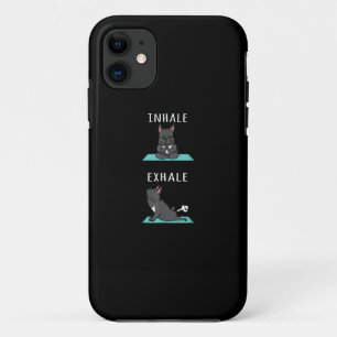 Case-Mate iPhone Case French Bulldog Yoga Inhale Exhale Funny Dog Don.