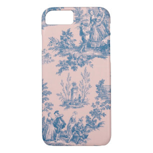 Case-Mate iPhone Case French toile de jouy rose et blanc élégant