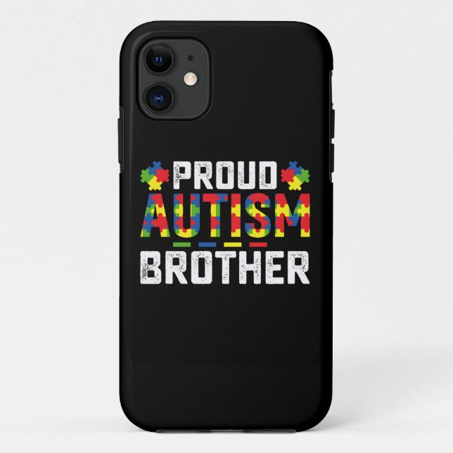 Coques Case-Mate iPhone Frère fiers de l'autisme Sensibilisation Famille a (Dos)