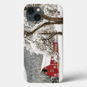 Coque Case-Mate iPhone Fresh snow on red barn