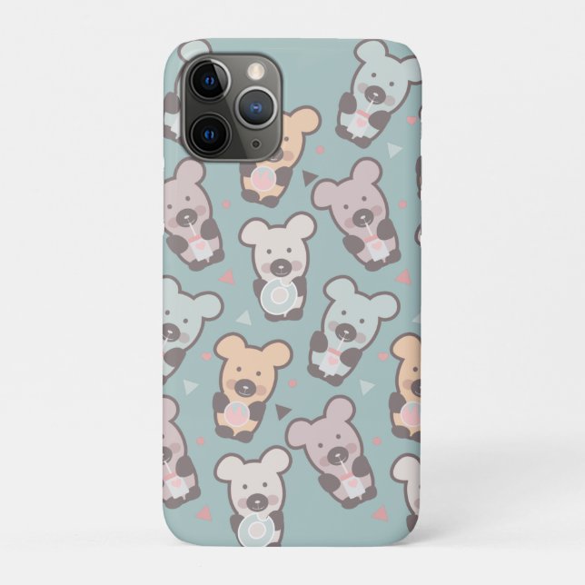 Coques Case-Mate iPhone Friandises de ours mignons Confetti    (Dos)